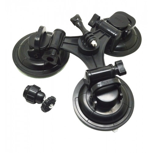 Присоска потрійна посилена для GoPro SJCAM XIAOMI Removable Tri-angle suction