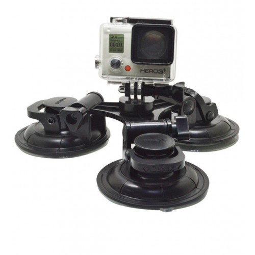 Присоска потрійна посилена для GoPro SJCAM XIAOMI Removable Tri-angle suction