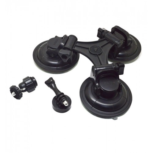 Присоска потрійна посилена для GoPro SJCAM XIAOMI Removable Tri-angle suction