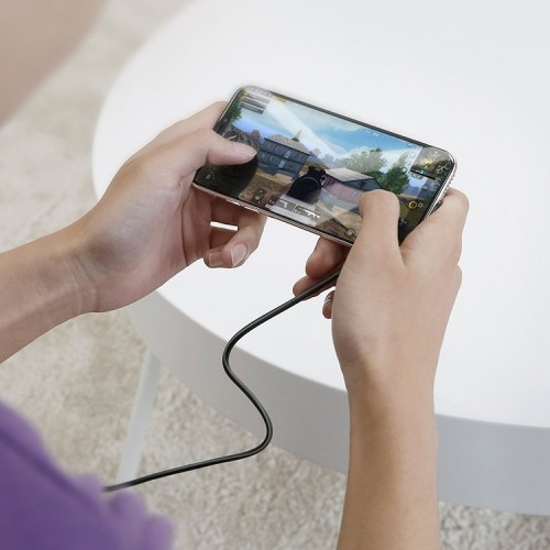 Кабель BASEUS CALXP-B01 Gaming Suction Cup Lightning Cable 2M чёрный