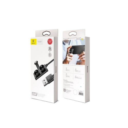Кабель BASEUS CALXP-B01 Gaming Suction Cup Lightning Cable 2M чёрный