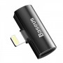 Перехідник Baseus CAL46-01 iP Male to Dual iP Female Adapter L46 Black