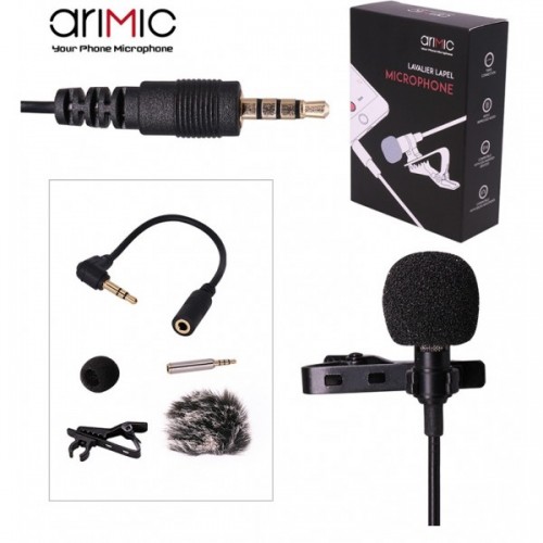 Петличный микрофон для телефона/камеры Ulanzi AriMic Lavalier 1.5m 0407