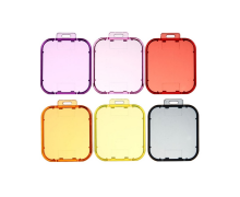Set filtre de lumină Puluz 6 în 1 pentru GoPro 7/6/5 Negru (DLP0002)