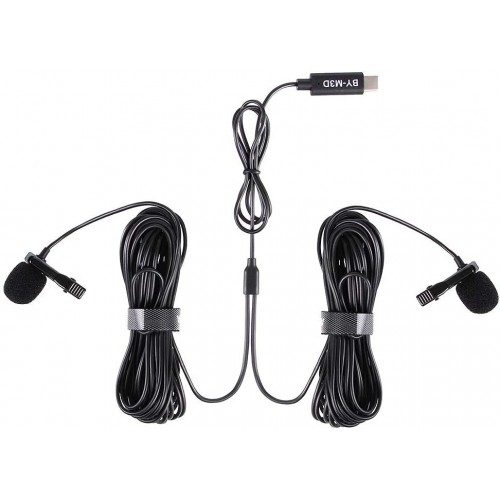 Microfon lavalieră dual Type-C Boya BY-M3D