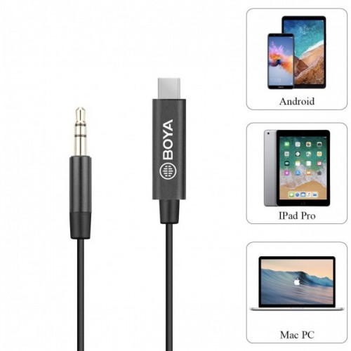 Adaptor microfoane wireless 3.5 mm TRS Type-C Boya BY-K2
