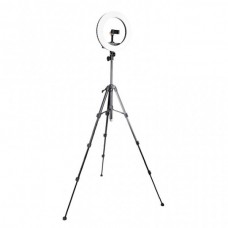 Lampa inelară pentru filmări 33cm pe trepied 144cm Beike QZSD Q5 set1