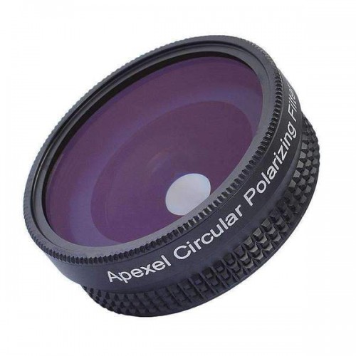 Obiectiv cu unghi larg pentru telefon cu filtru CPL Apexel APL-16MMH