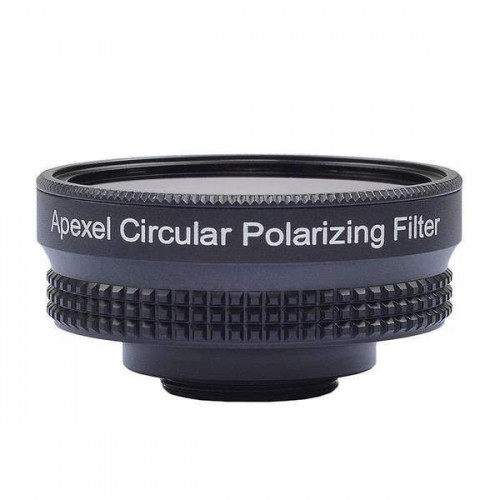 Obiectiv cu unghi larg pentru telefon cu filtru CPL Apexel APL-16MMH