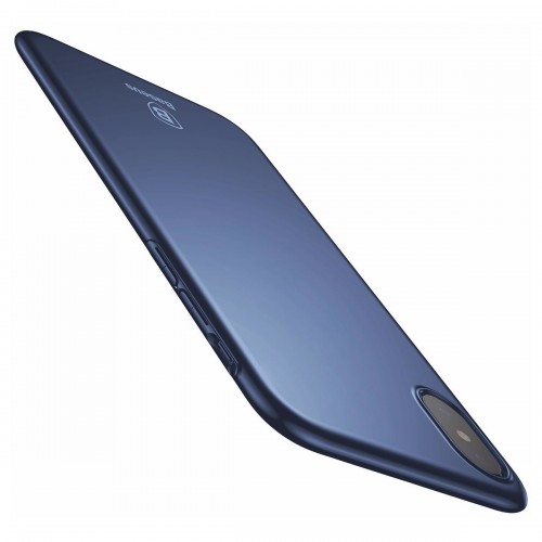 Чехол-накладка для iPhone X/Xs поликарбонат, синий Baseus WIAPIPHX-ZB15