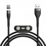 Cablu magnetic Type-C Micro Lightning 5A 1m 480Mb/s negru Baseus CA1T3-BG1