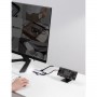 Concentrator hub USB Type-C 8în1 cititor carduri încărcare 100W Baseus Metal Gleam CAHUB-CV0G