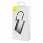 Концентратор хаб USB Type-C 6в1 HDMI 4K картридер зарядка 100Вт Baseus Metal Gleam CAHUB-DA0G
