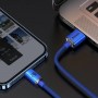 Cablu Lightning pentru iPhone albastru 2m Baseus Crystal Shine CAJY000103