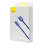Cablu Lightning pentru iPhone albastru 2m Baseus Crystal Shine CAJY000103