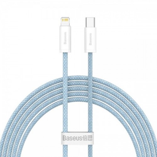 Cablu Type-C Lightning pentru iPhone PD 20W 2m albastru Baseus Dynamic CALD000103