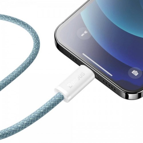 Cablu Type-C Lightning pentru iPhone PD 20W 2m albastru Baseus Dynamic CALD000103