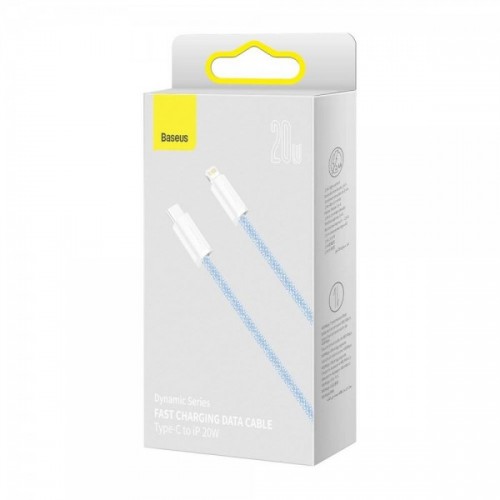 Cablu Type-C Lightning pentru iPhone PD 20W 2m albastru Baseus Dynamic CALD000103
