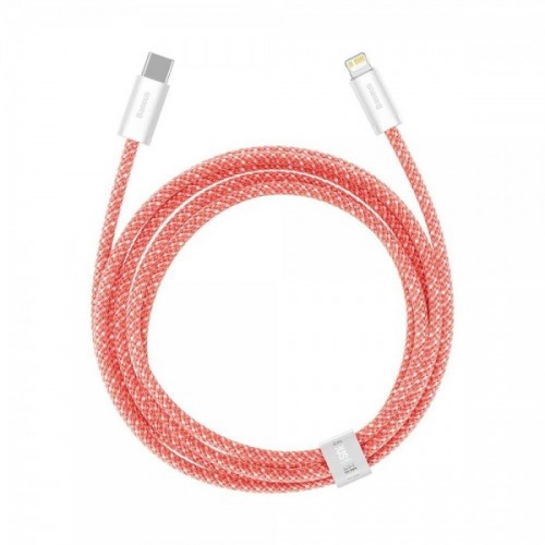Cablu Type-C Lightning pentru iPhone PD 20W 2m portocaliu Baseus Dynamic CALD000107