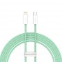 Кабель Type-C Lightning для айфон PD 20Вт 2м зеленый Baseus Dynamic CALD000106