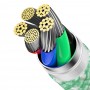 Кабель Type-C Lightning для айфон PD 20Вт 2м зеленый Baseus Dynamic CALD000106