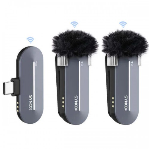 Sistem de microfon wireless Type-C dublu Synco P2ST