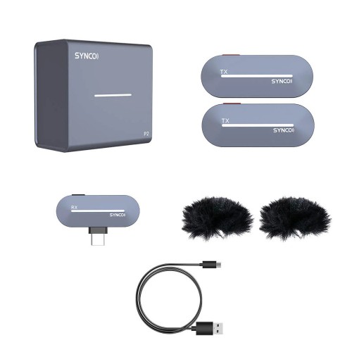 Sistem de microfon wireless Type-C dublu Synco P2ST