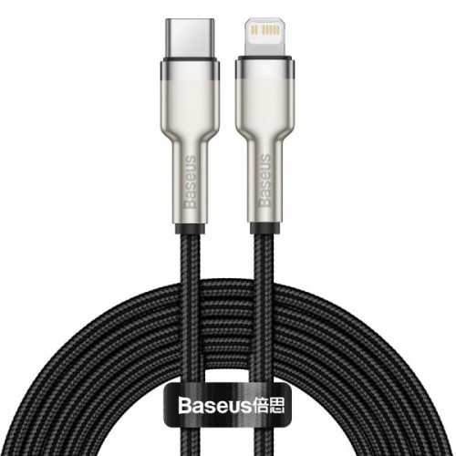 Cablu Type-C Lightning 20W 480Mb/s negru Baseus Cafule CATLJK-B01