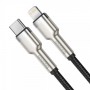 Cablu Type-C Lightning 20W 480Mb/s negru Baseus Cafule CATLJK-B01