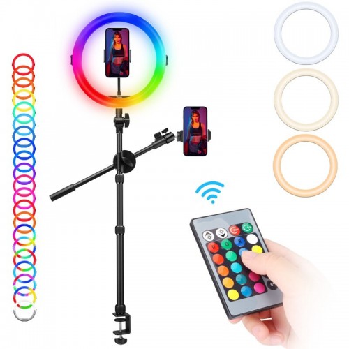 Lamă inelară RGB birou 82cm Ulanzi Vijim K16