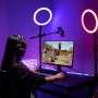 Lamă inelară RGB birou 82cm Ulanzi Vijim K16