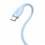 Кабель Type-C гнучкий 1.2м 100Вт блакитний Baseus Jelly Liquid Silica Gel CAGD010003