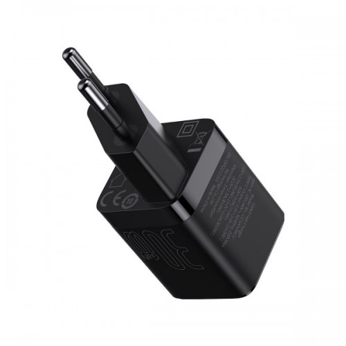 Încărcător rapid 30W Type-C negru Baseus GaN3 CCGN010101