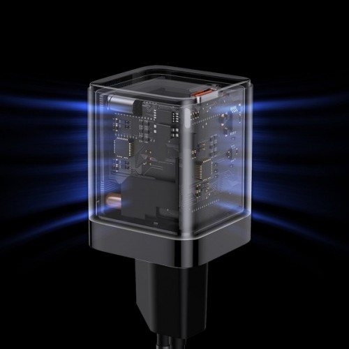 Încărcător rapid 30W Type-C negru Baseus GaN3 CCGN010101