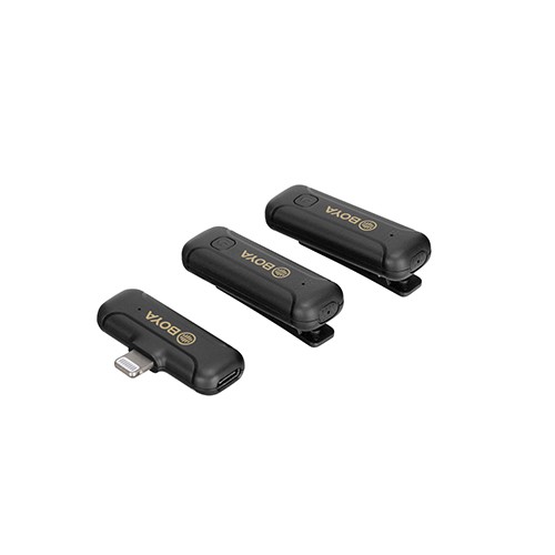 Microfon pentru iPhone dual wireless 50m Lightning BOYA BY-WM3T2-D2