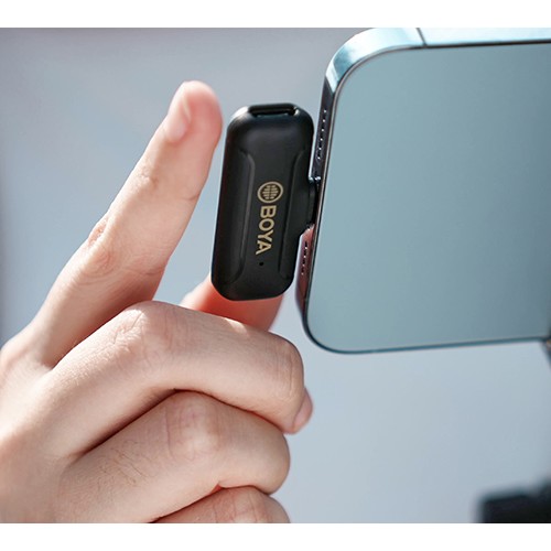 Microfon pentru iPhone dual wireless 50m Lightning BOYA BY-WM3T2-D2