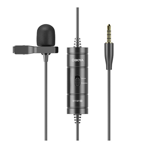 Микрофон петличный для телефона камеры 3.5мм 6м BOYA BY-M1S