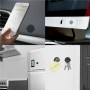 Магнитный держатель для телефона плоский на клею Baseus Small Ears SUER-C01