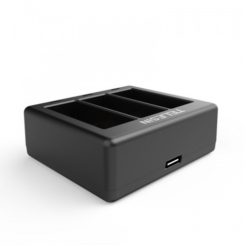 Зарядка GoPro 12 / 11 / 10 / 9 три слота 3х 800мА Telesin GP-BCG-902