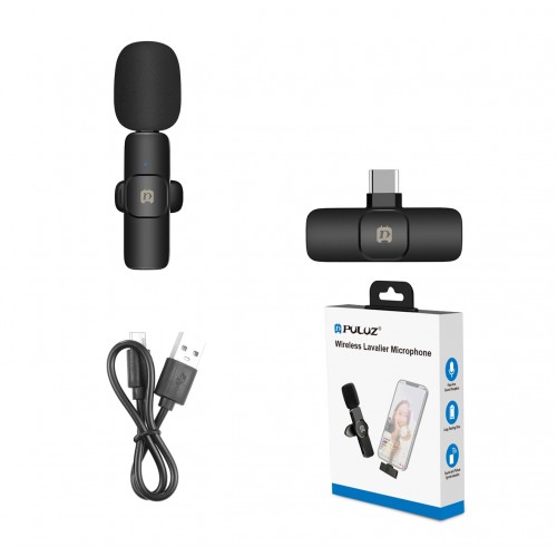 Микрофон беспроводной Type-C цифровой 2.4ГГц Android Puluz PU3082B