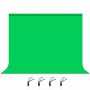 Фон хромакей зелений 3x2м 120г/кв Puluz PU5214G