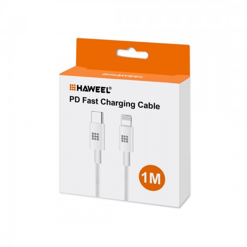 Кабель Lightning Type-C 3А 25Вт 1м Haweel HWL4036