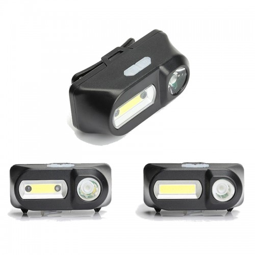 Ліхтар налобний LED XPE+COB вологозахищений 18650 E-SMERTER TBD0602624802