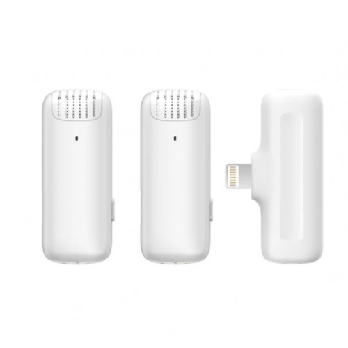 Microfon wireless pentru iPhone dublu alb Ulanzi J12 Lightning