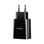 Зарядка 2x USB 10.5Вт 2.1А чорна Baseus CCFS-R01
