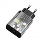 Зарядка 2x USB 10.5Вт 2.1А чорна Baseus CCFS-R01