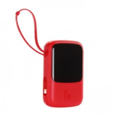 Powerbank mini 10000mAh 3A 15V Lightning roșu Baseus Qpow PPQD-B09