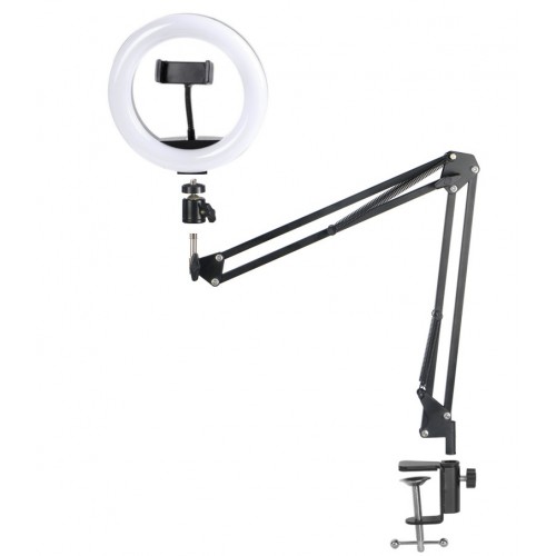 Lampă inelară 20cm pe pantograf ACprof