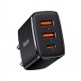 Încărcător triplu 30W Type-C 2x USB PD Baseus Compact CCXJ-E01