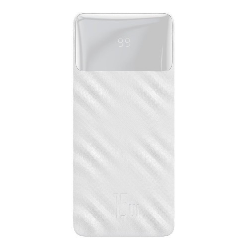 Powerbank 20000 mAh 15W 2x USB Type-C Micro alb Baseus Bipow PPDML-J02